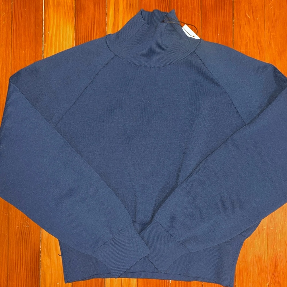 Zara real mock neck sweater